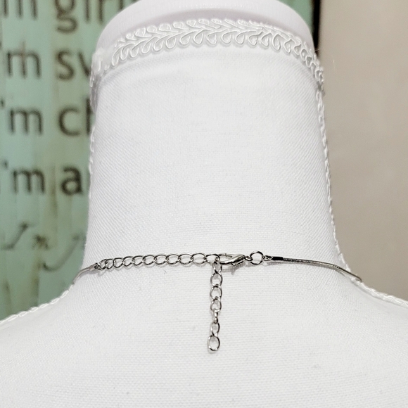 NEW Fashion Jewerly Silver Necklace & Earrings Set - Picture 4 of 4